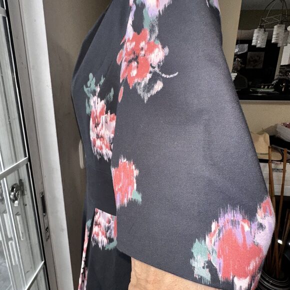 NWT Brooks Brothers Ponte Rose Dark Navy Party Dress Fit Flare Size 10 $228 - Picture 10 of 16